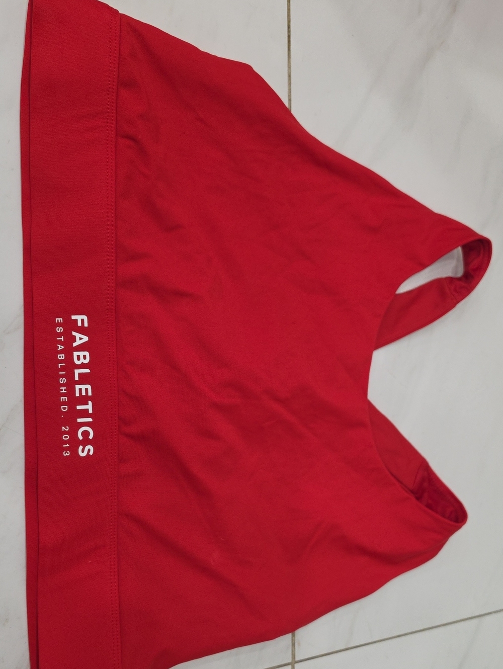 Fabletics Red Racerback Sports Bra Size XxL - Picture 2 of 3
